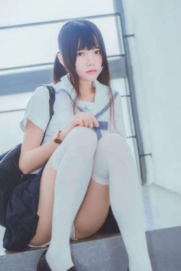 桜桃喵 - 藍白水手 - Very cute girl in school uniform - (39P)