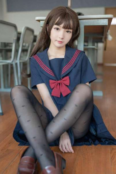 兔玩映画 教室里的黑絲JK - Cute school in uniform - (36P)