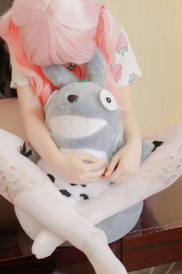 少女映画 之龙猫与少女 - Cute loli girl playing with her doll  (45P)