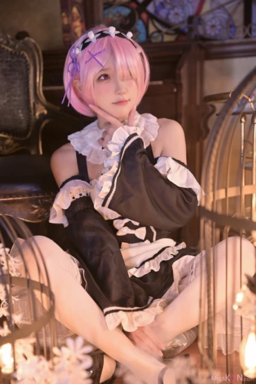 Coser@阿包也是兔娘: 拉姆女仆 (22 photos) 8