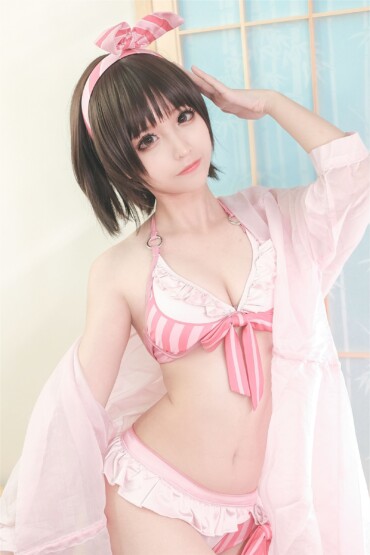 Stupid foam Kato Hui swimsuit