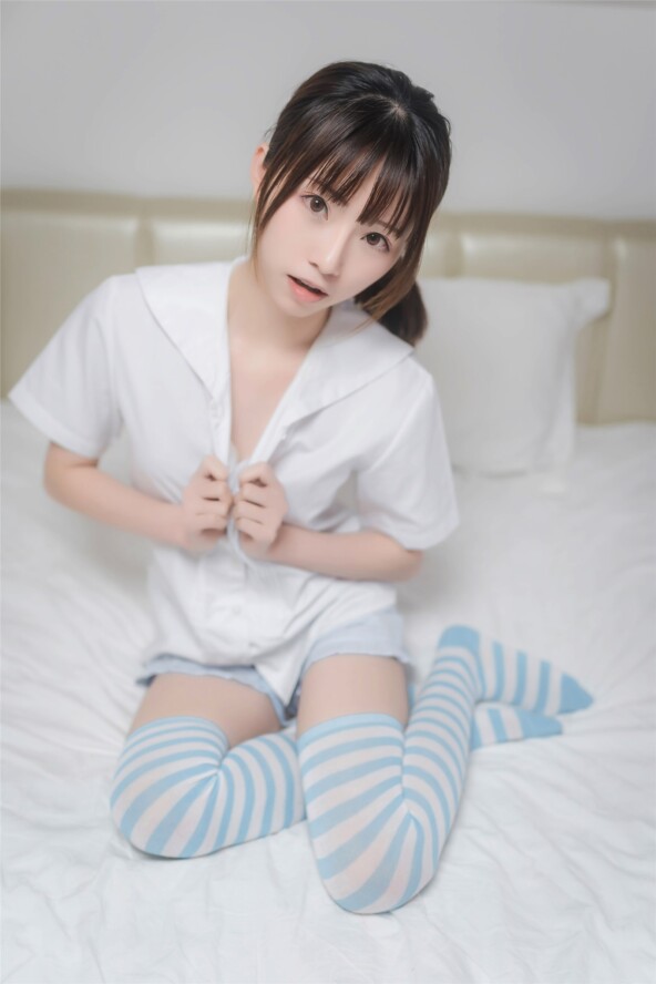 Kitaro blue and white striped socks 5 Kitaro blue and white striped socks
