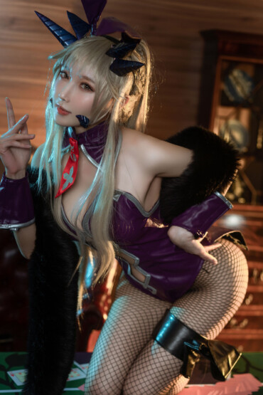 Coser@阿包也是兔娘 - 黑枪呆兔女郎 1179