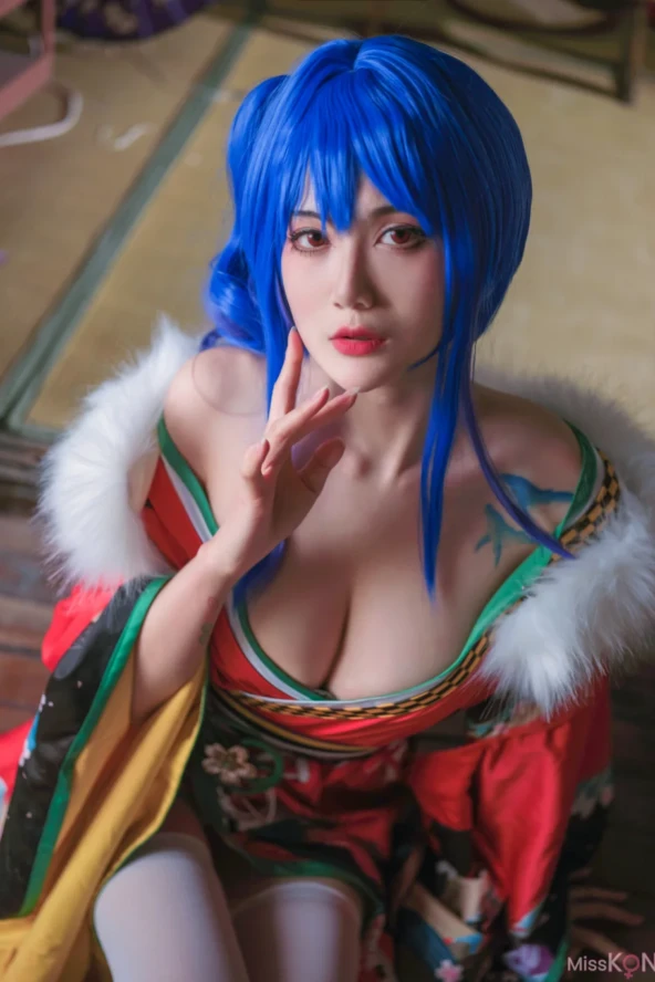 Coser@ 1.8 meter tall pear: Aunt Sei kimono (18 photos) 8 Coser@ 1.8 meter tall pear: Aunt Sei kimono (18 photos)