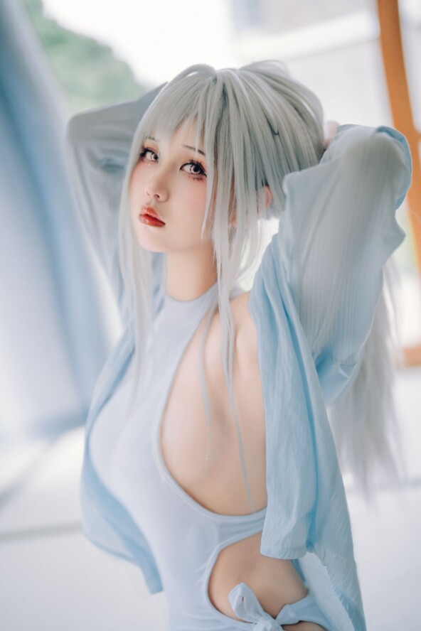 Coser@ Sprout o0 - White Swimsuit (26P) 2 Coser@ Sprout o0 - White Swimsuit (26P)