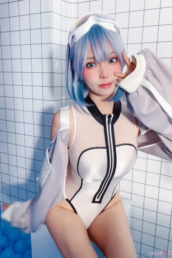 Coser@Ely_eee (ElyEE子): Clear Blue Drift (33 photos + 4 videos) 4 Coser@Ely_eee (ElyEE子): Clear Blue Drift (33 photos + 4 videos)