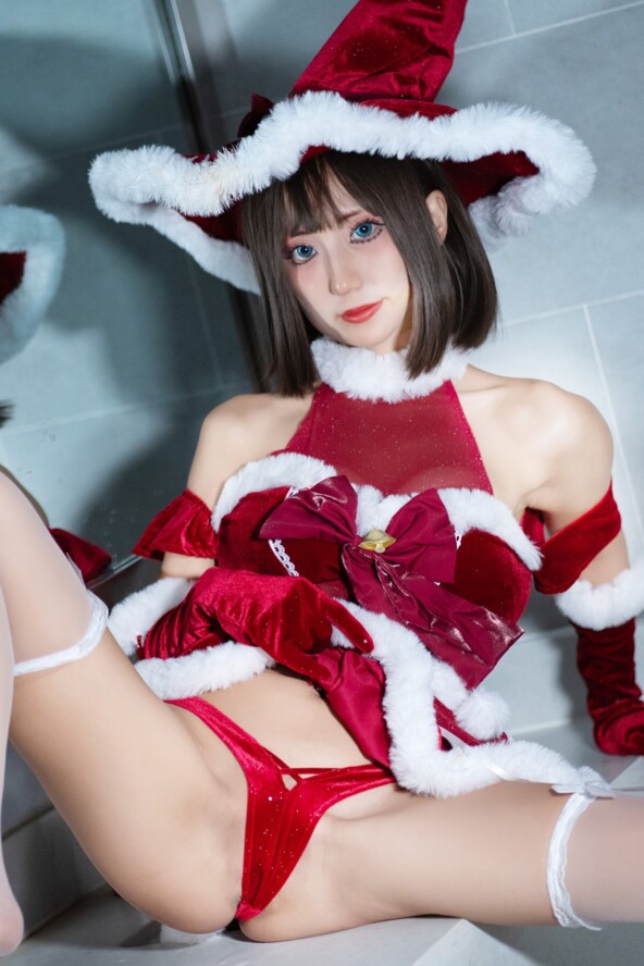 Coser@ Professional Wet Announcer Mizuko - Christmas Dress (72P) 3 Coser@ Professional Wet Announcer Mizuko - Christmas Dress (72P)