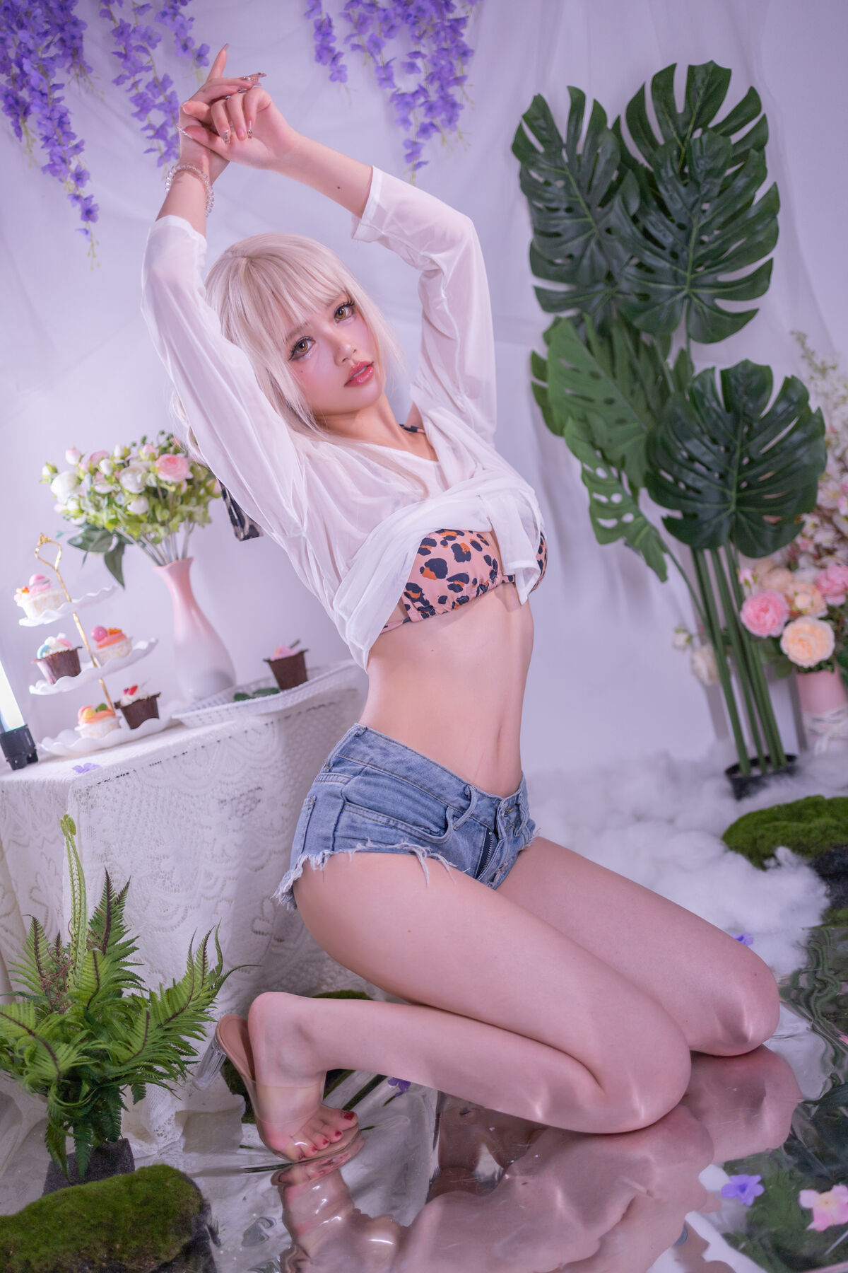 Coser@ Star Deer - Veil Leopard Print Swimsuit (42P) Coser@ Star Deer - Veil Leopard Print Swimsuit (42P)