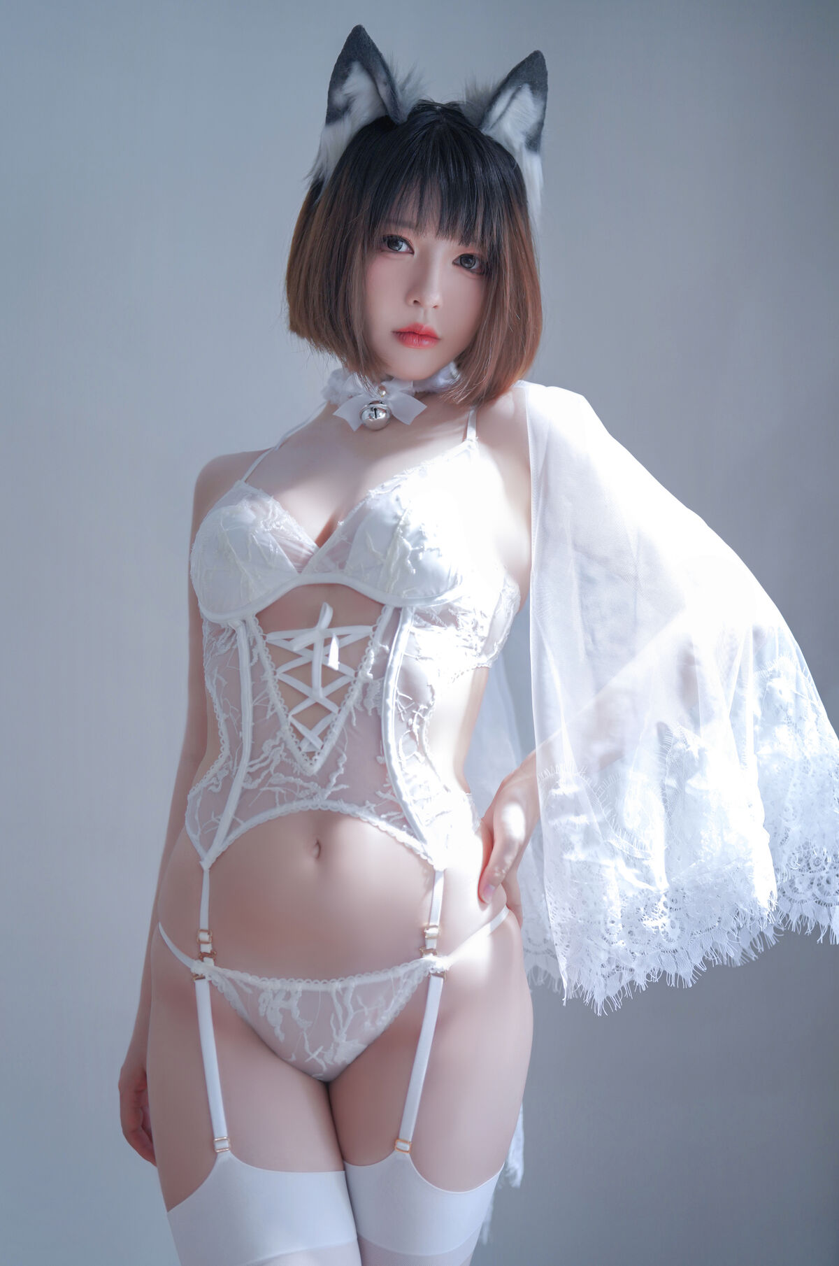 Coser@ Half and a Half - Pure White Bride (23P - 2V) Coser@ Half and a Half - Pure White Bride (23P - 2V)