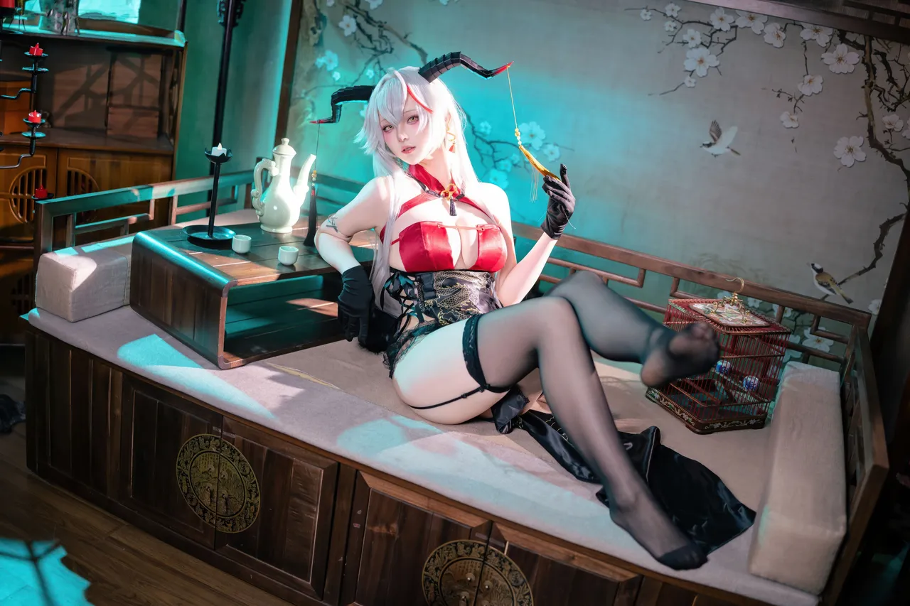 Yukako - Azure Route Egil cheongsam Yukako - Azure Route Egil cheongsam