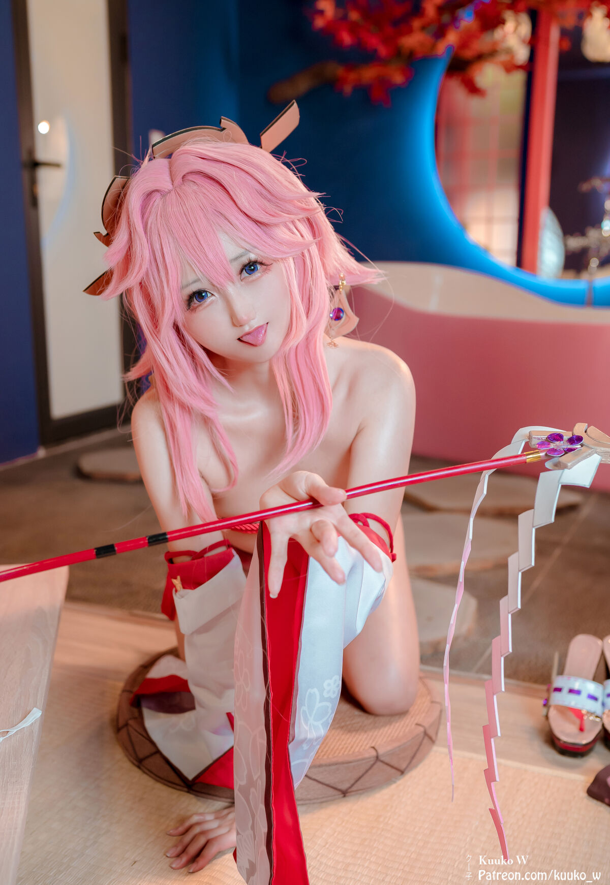 Coser@Kuukow - クー子 - Yae Miko (38P) Coser@Kuukow - クー子 - Yae Miko (38P)
