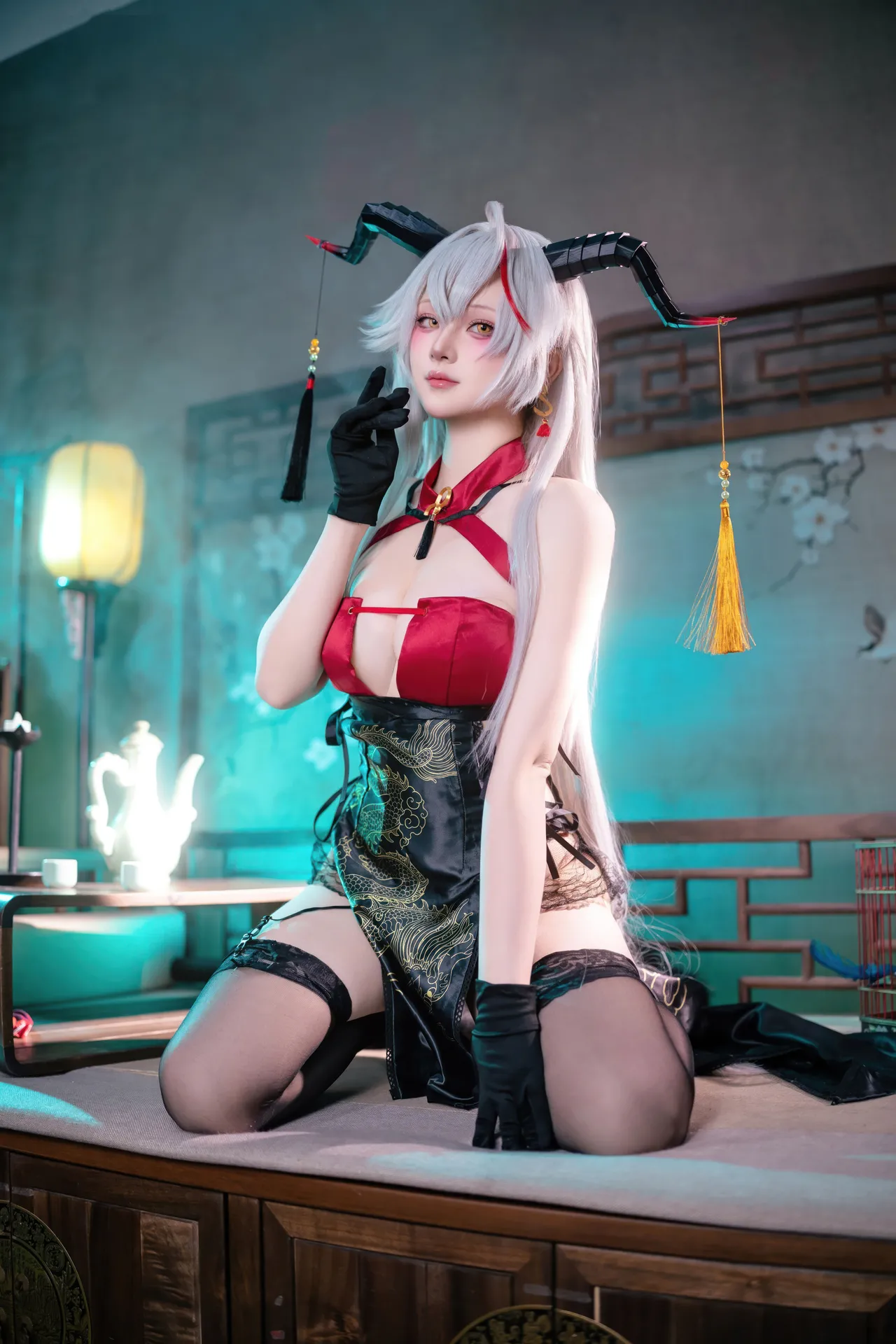 Yukako - Azure Route Egil cheongsam Yukako - Azure Route Egil cheongsam