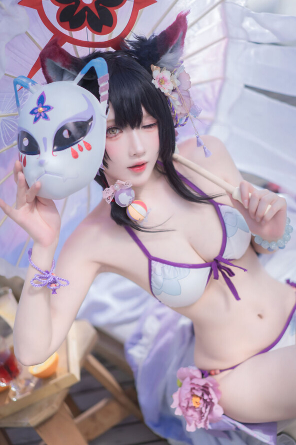 Coser@ A Bao is also a rabbit girl - Azure Archive Wakamo Fox Saka Swimsuit (33P) 6 Coser@ A Bao is also a rabbit girl - Azure Archive Wakamo Fox Saka Swimsuit (33P)