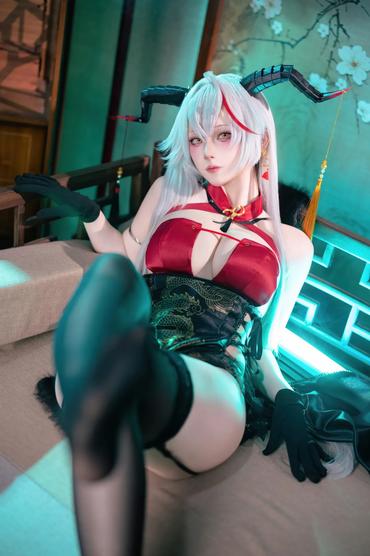 Yukako - Azure Route Egil cheongsam Yukako - Azure Route Egil cheongsam