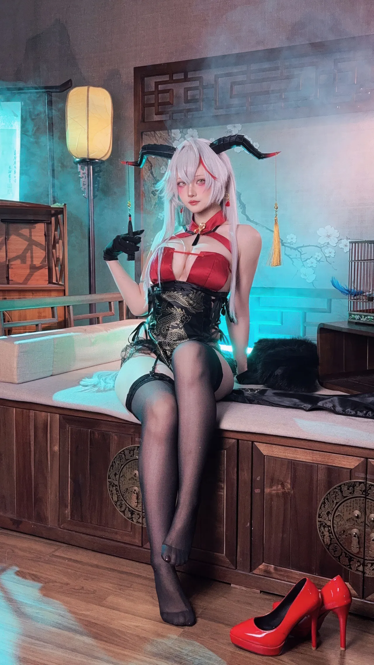 Yukako - Azure Route Egil cheongsam Yukako - Azure Route Egil cheongsam