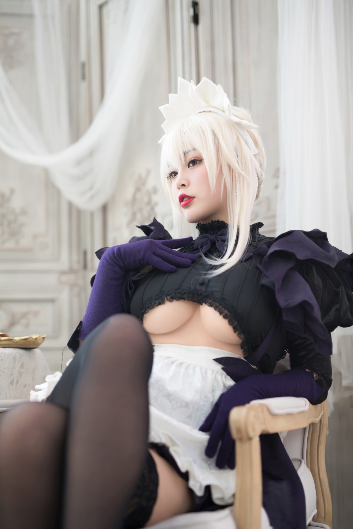 Coser@ White Wo Vol.054 黑枪呆女仆 Coser@ White Wo Vol.054 黑枪呆女仆