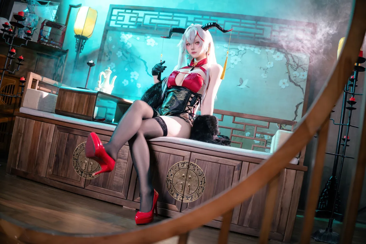 Yukako - Azure Route Egil cheongsam Yukako - Azure Route Egil cheongsam