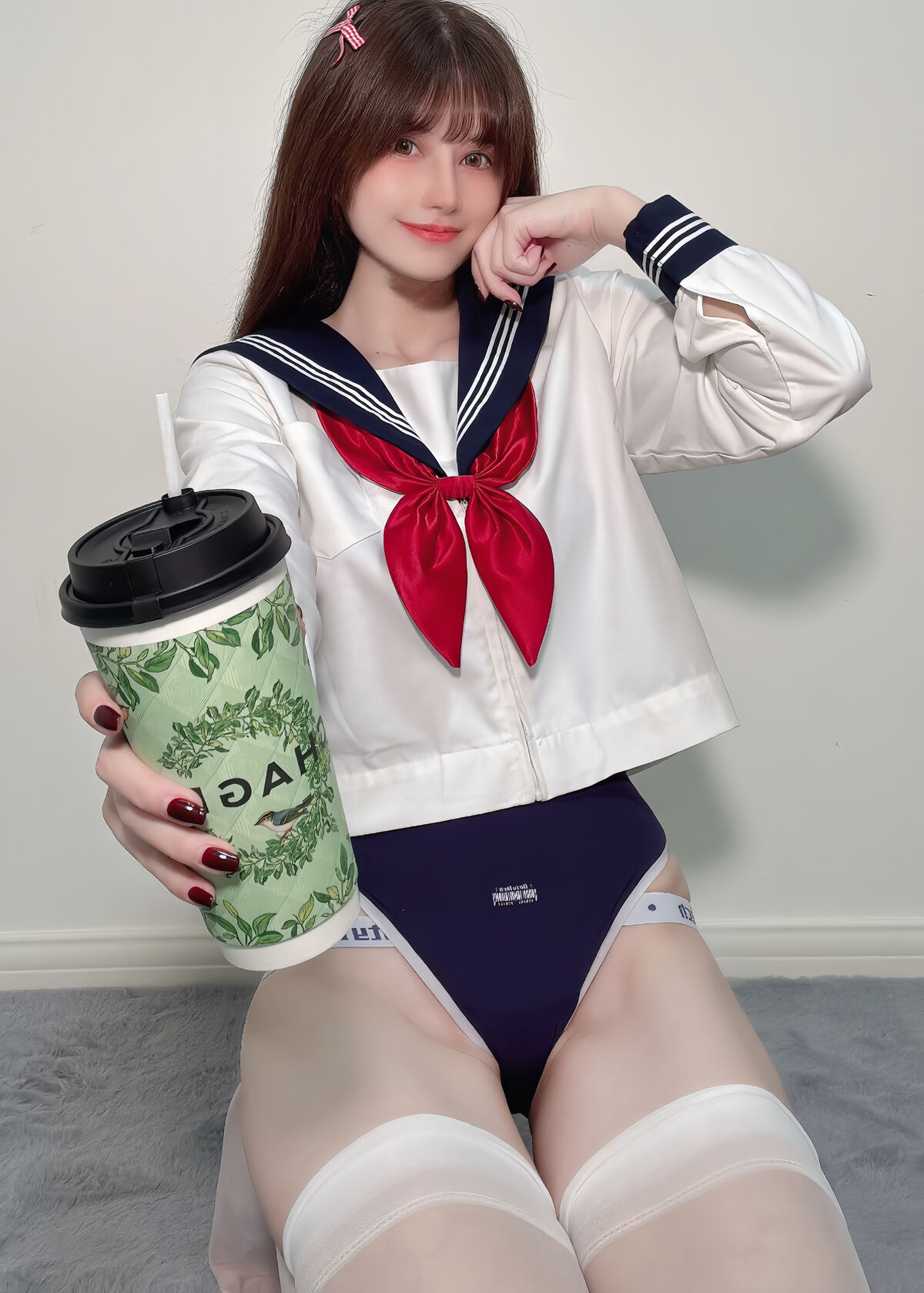 Coser@ Deer 8 Years Old - White Silk Sailor Suit (36P) Coser@ Deer 8 Years Old - White Silk Sailor Suit (36P)