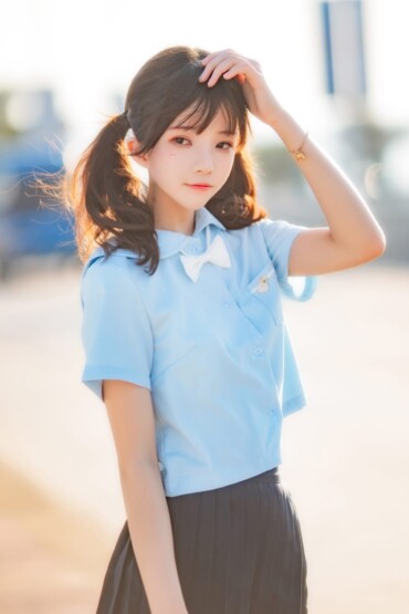 Coser@ Sakura Momo Qiu Vol.117 蔚蓝 3 Coser@ Sakura Momo Qiu Vol.117 蔚蓝