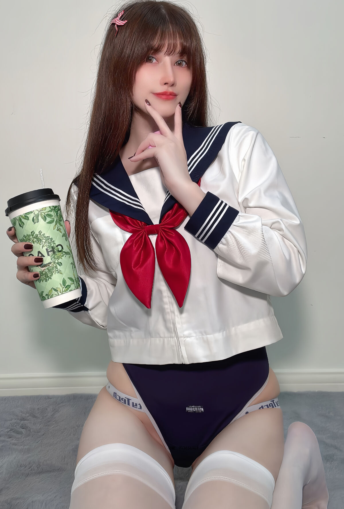 Coser@ Deer 8 Years Old - White Silk Sailor Suit (36P) Coser@ Deer 8 Years Old - White Silk Sailor Suit (36P)