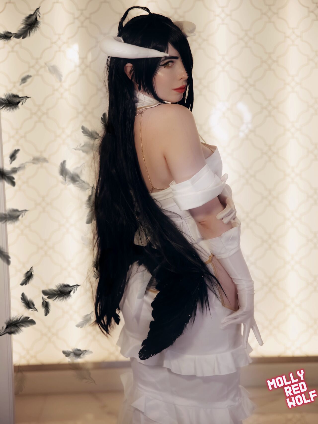 MollyRedWolf Albedo cosplay MollyRedWolf Albedo cosplay