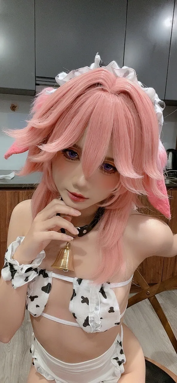 PoppaChan - Yae Miko Cow PoppaChan - Yae Miko Cow