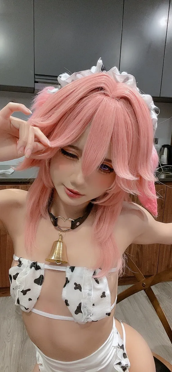 PoppaChan - Yae Miko Cow PoppaChan - Yae Miko Cow