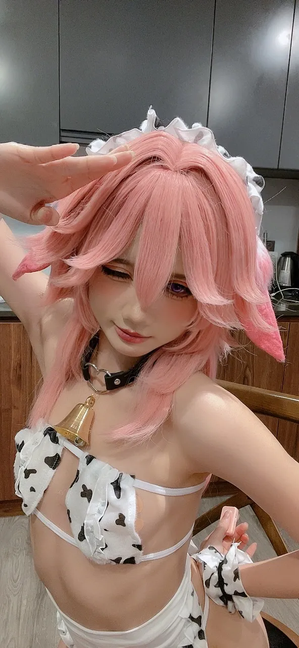 PoppaChan - Yae Miko Cow PoppaChan - Yae Miko Cow