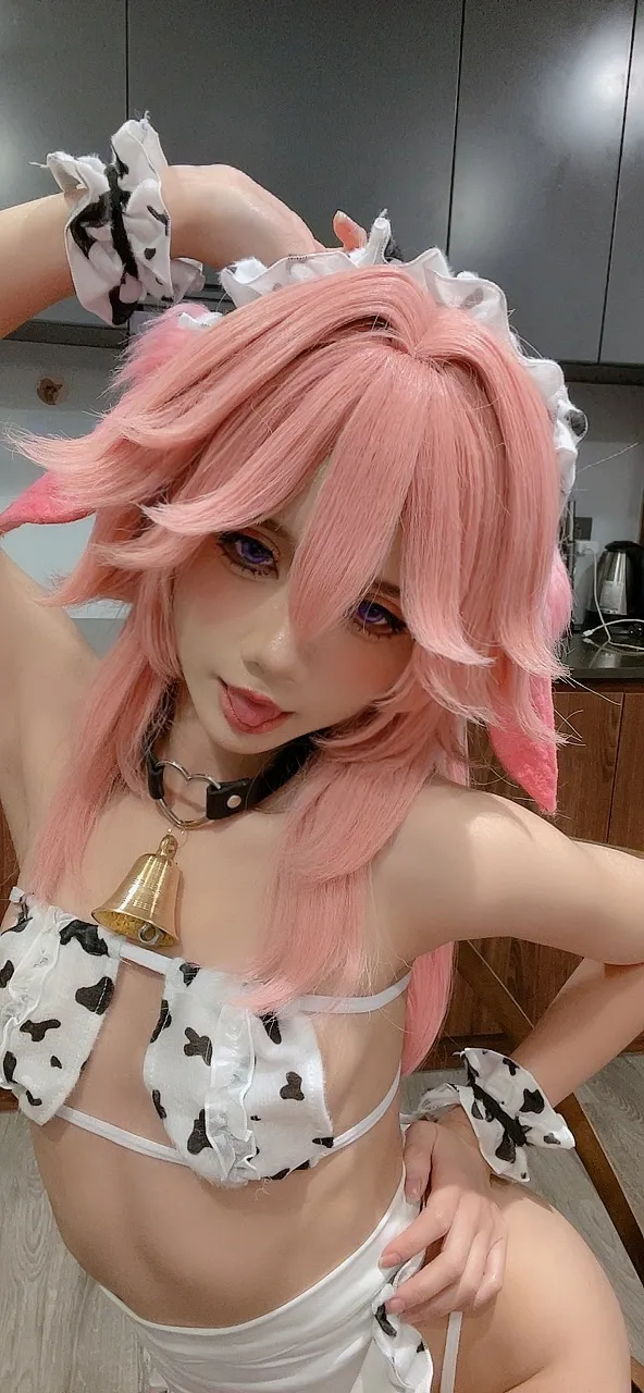 PoppaChan - Yae Miko Cow PoppaChan - Yae Miko Cow