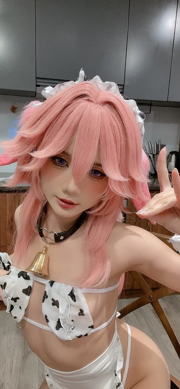 PoppaChan - Yae Miko Cow PoppaChan - Yae Miko Cow