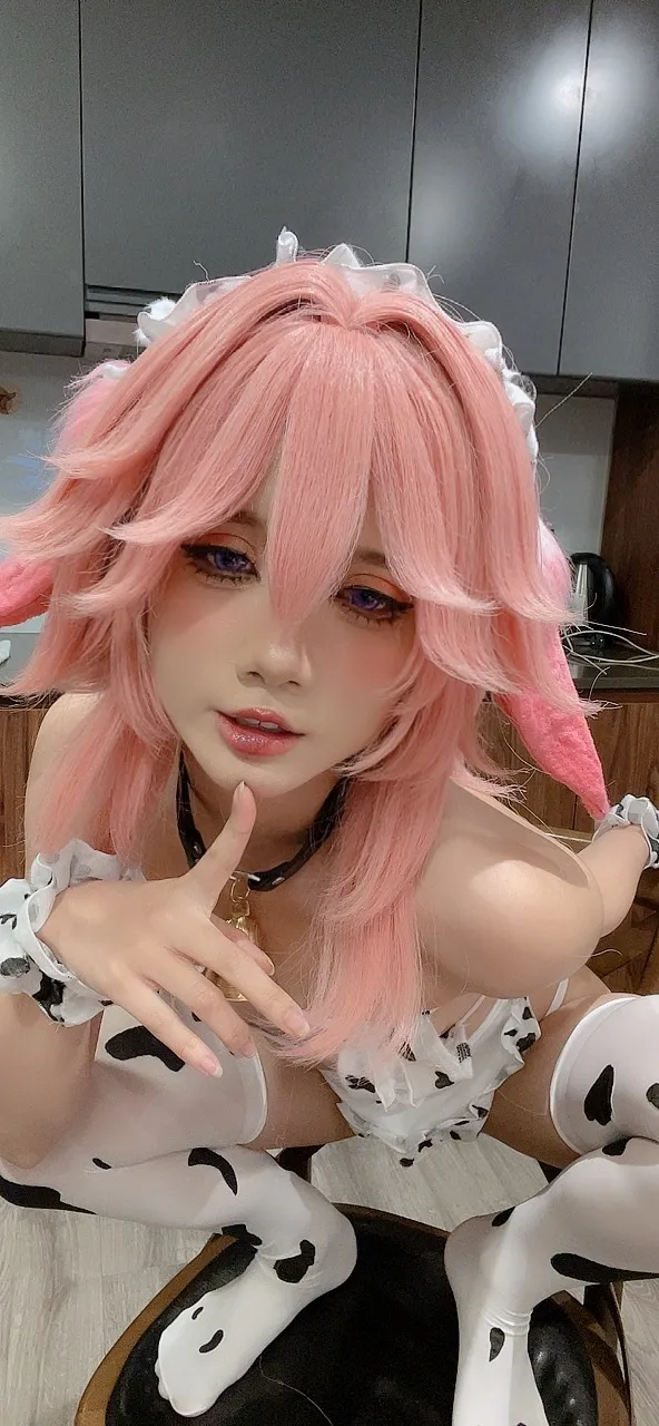 PoppaChan - Yae Miko Cow PoppaChan - Yae Miko Cow