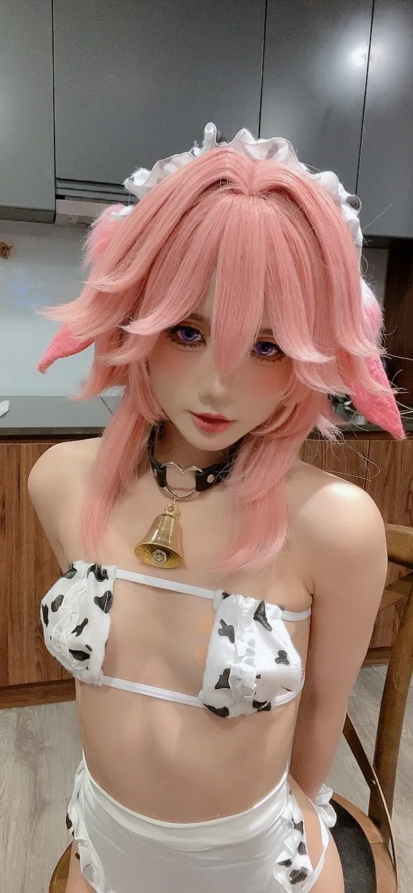 PoppaChan - Yae Miko Cow PoppaChan - Yae Miko Cow