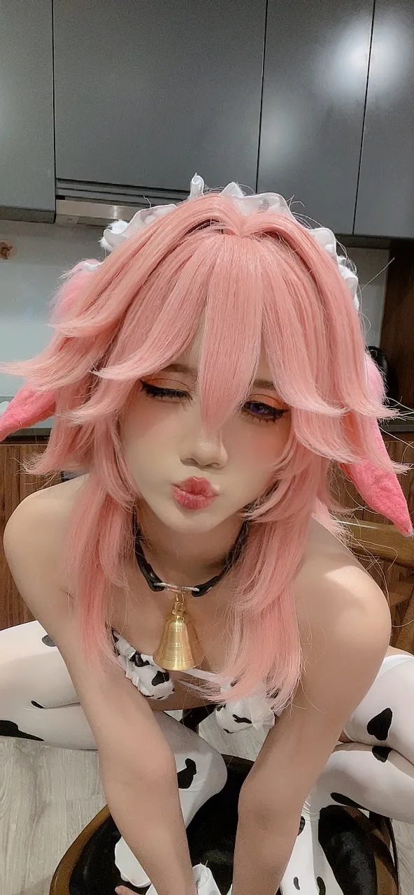 PoppaChan - Yae Miko Cow PoppaChan - Yae Miko Cow