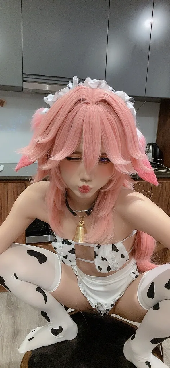 PoppaChan - Yae Miko Cow PoppaChan - Yae Miko Cow