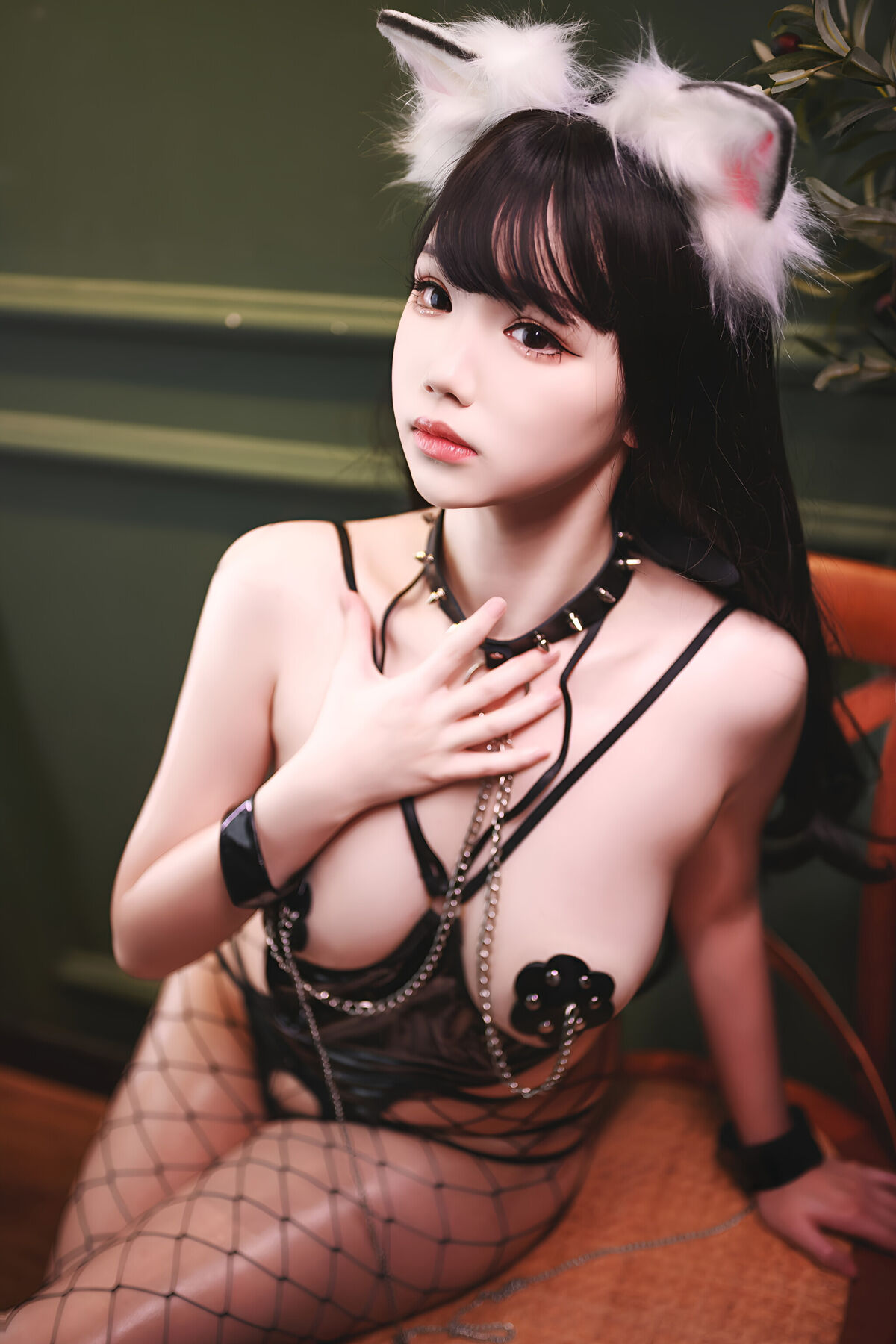 Coser@雪晴Astra - 铆钉乳贴 (45P) Coser@雪晴Astra - 铆钉乳贴 (45P)