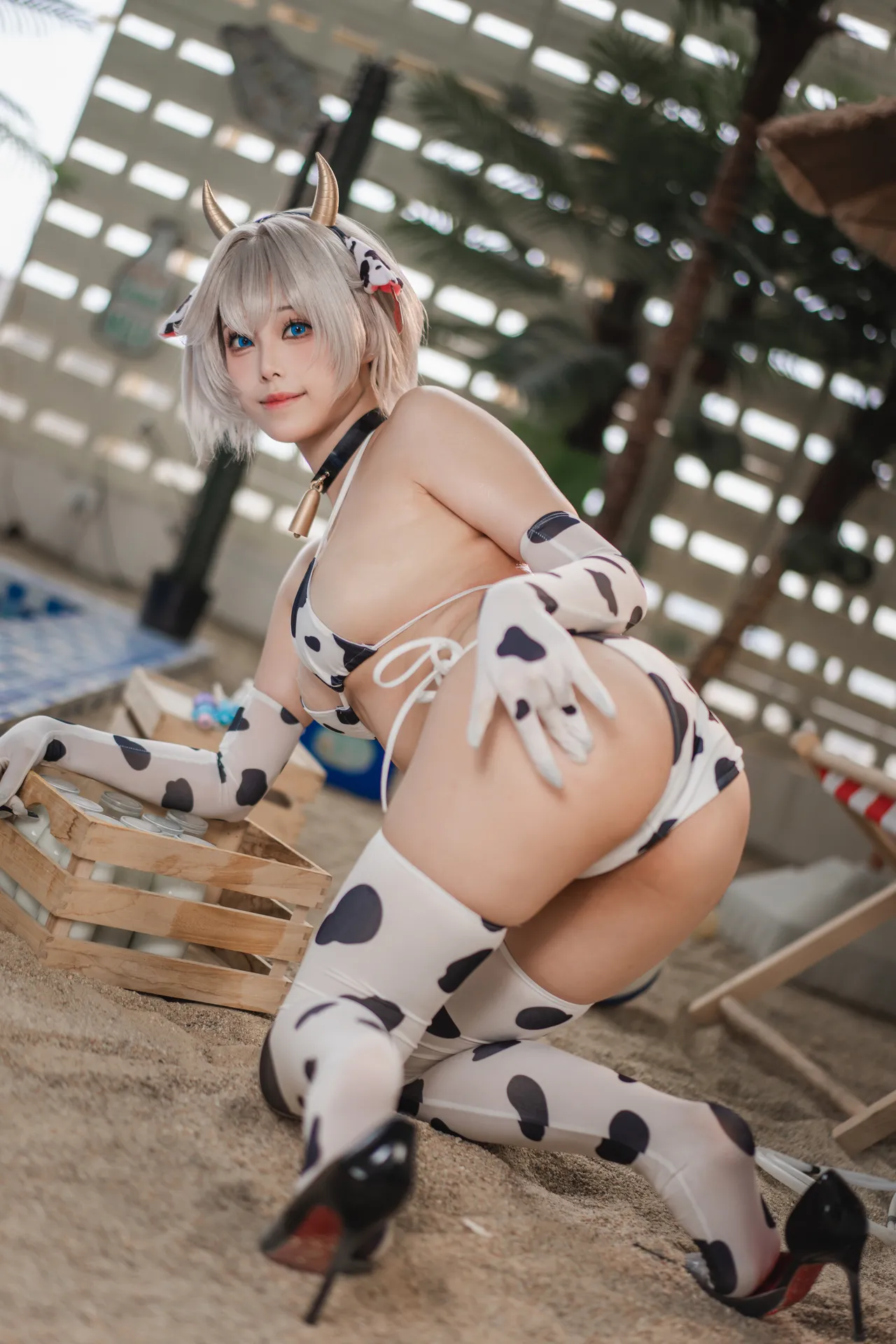 Honey Cat Fur - Brown Dust Tyrese Cow Bikini Honey Cat Fur - Brown Dust Tyrese Cow Bikini