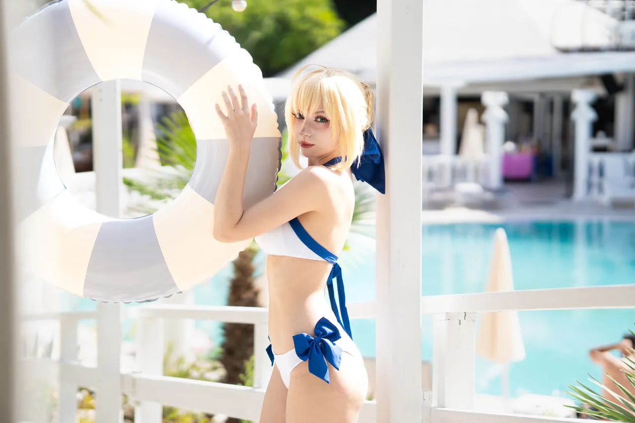 Himeecosplay - Saber bikini Himeecosplay - Saber bikini