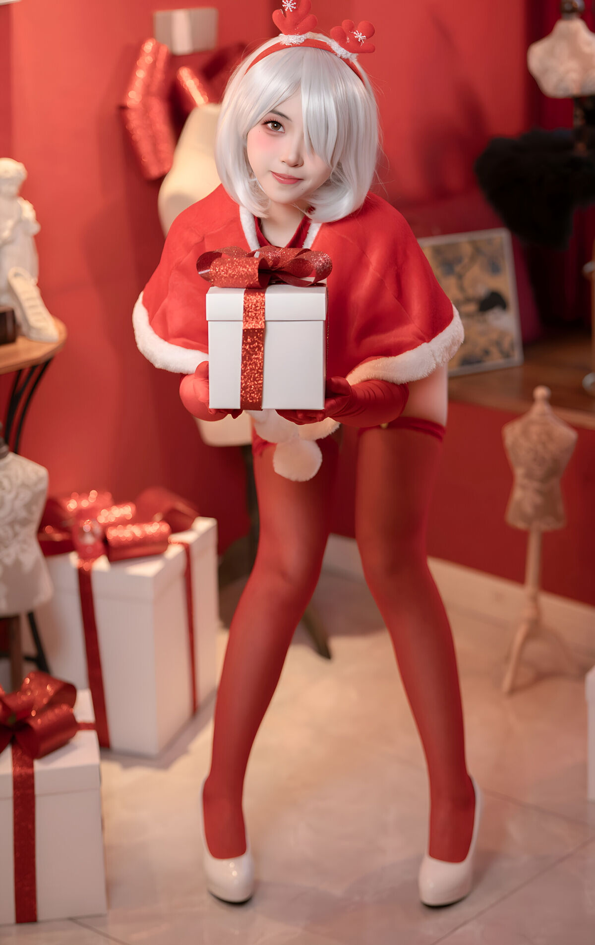 Coser@Bangni Bonnie - Christmas Neil Red Dress Sister Part01 (67P) Coser@Bangni Bonnie - Christmas Neil Red Dress Sister Part01 (67P)