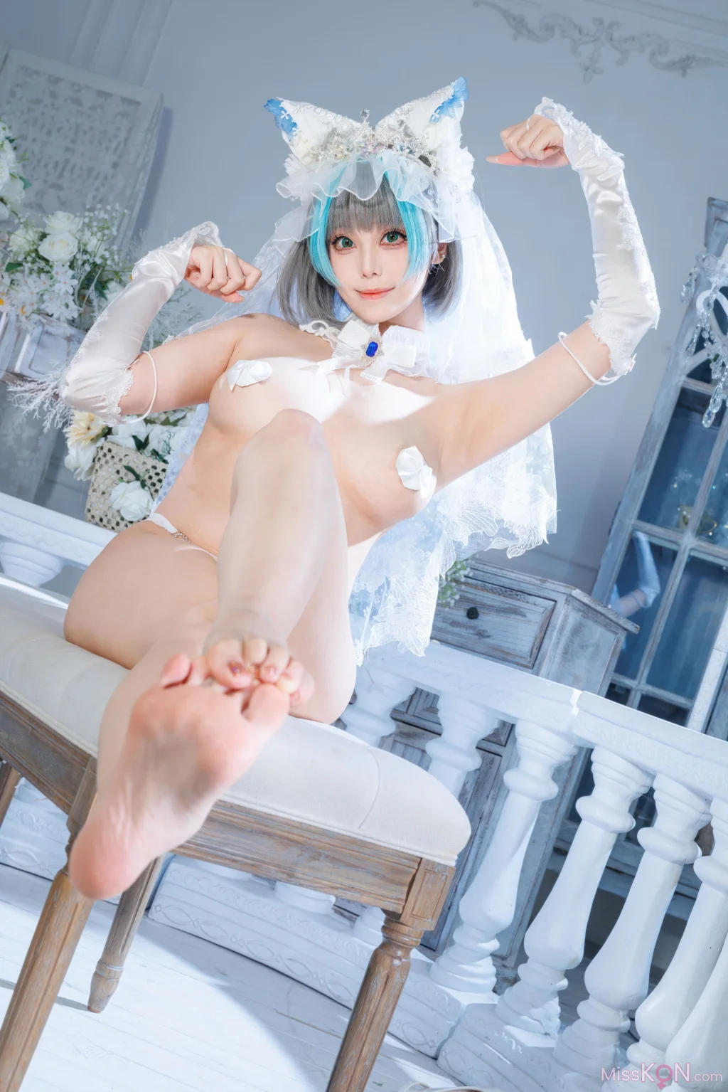 Coser@蜜汁猫裘: 碧蓝航线 柴郡 花嫁 (134 photos + 2 videos) Coser@蜜汁猫裘: 碧蓝航线 柴郡 花嫁 (134 photos + 2 videos)