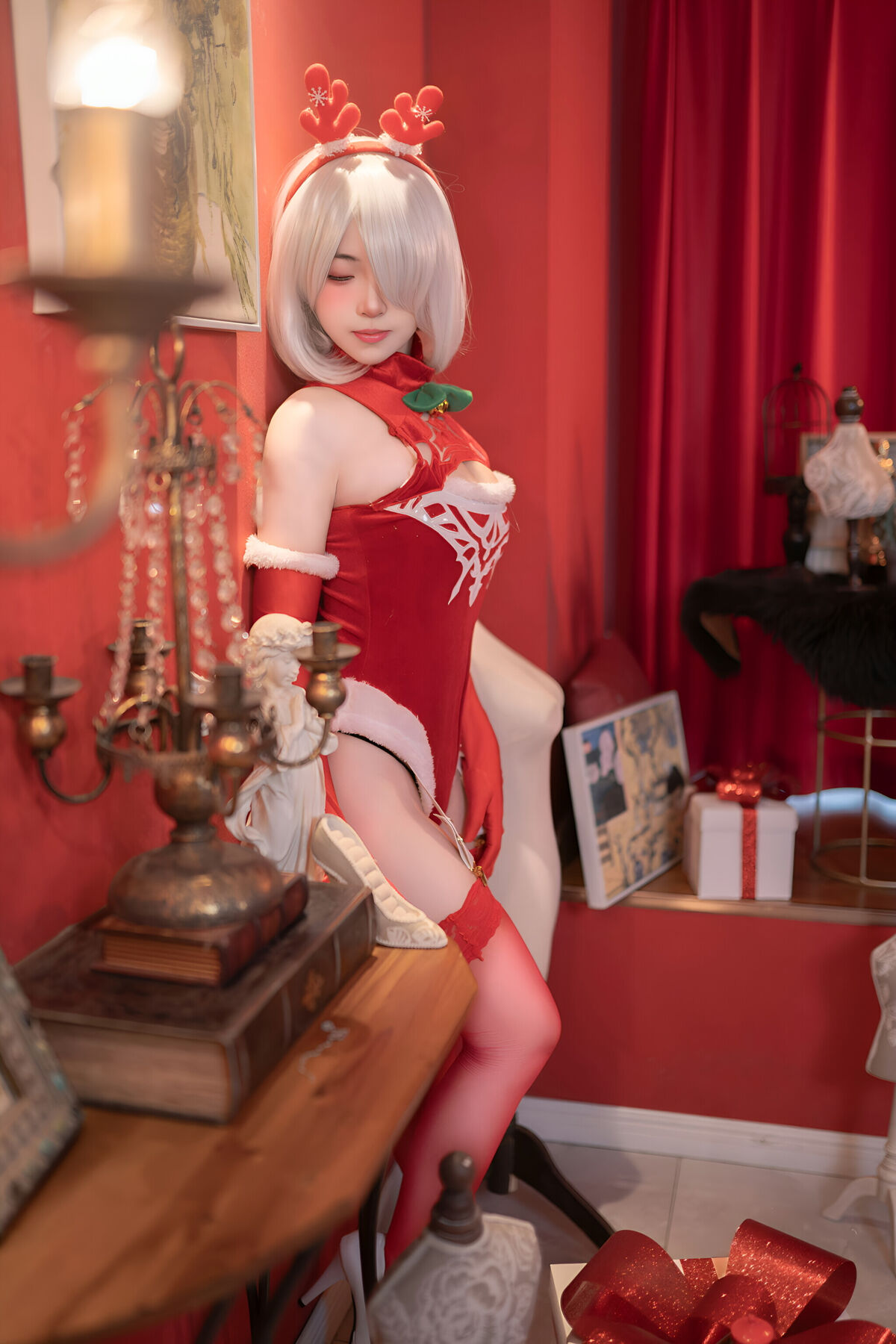 Coser@Bangni Bonnie - Christmas Neil Red Dress Sister Part01 (67P) Coser@Bangni Bonnie - Christmas Neil Red Dress Sister Part01 (67P)