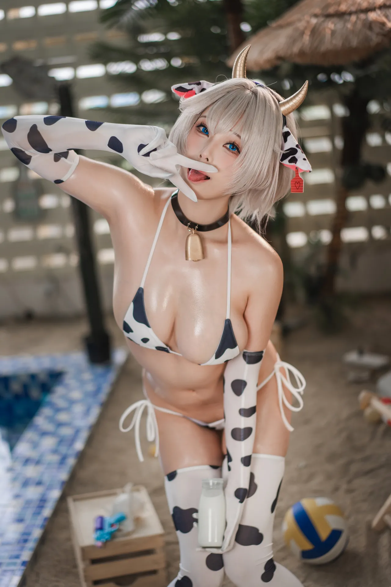 Honey Cat Fur - Brown Dust Tyrese Cow Bikini Honey Cat Fur - Brown Dust Tyrese Cow Bikini