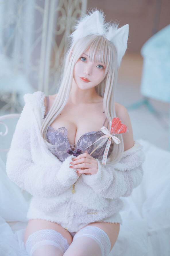 Coser@くろてぃあ くろ - KEMOMIMI WHITE Lingerie (56P) 2 Coser@くろてぃあ くろ - KEMOMIMI WHITE Lingerie (56P)
