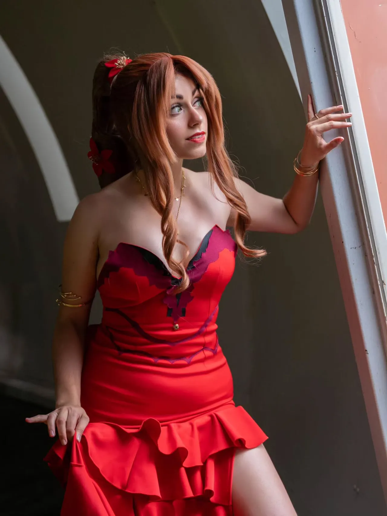 Ayaka cosplay - Aerith Ayaka cosplay - Aerith