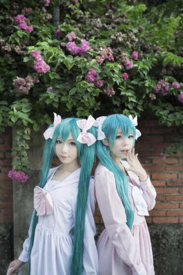 VOCALOID's first sound 櫻 the flower tidal cosplay 1 VOCALOID