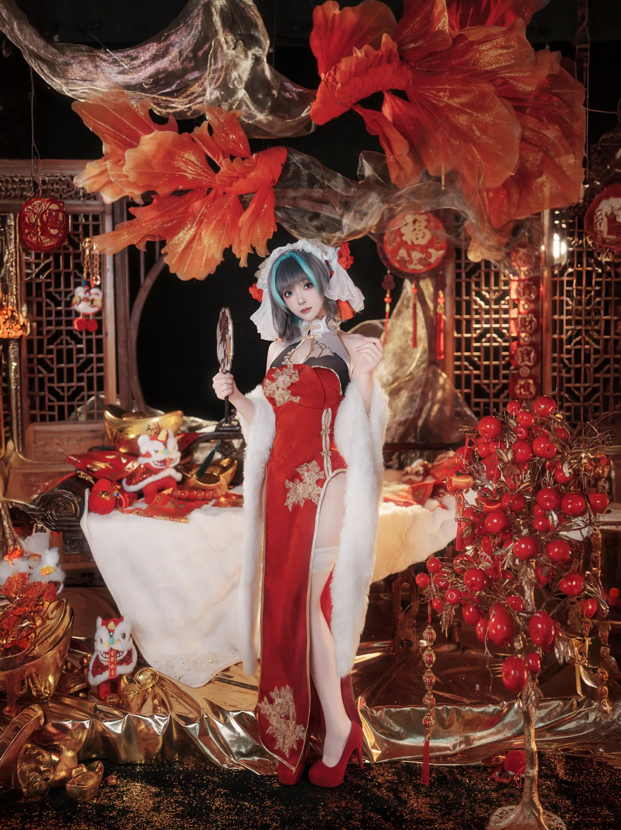 Bangni - Azur Route Cheshire New Year Cheongsam Bangni Bonnie - Azur Route Cheshire New Year Cheongsam Bangni - Azur Route Cheshire New Year Cheongsam Bangni Bonnie - Azur Route Cheshire New Year Cheongsam