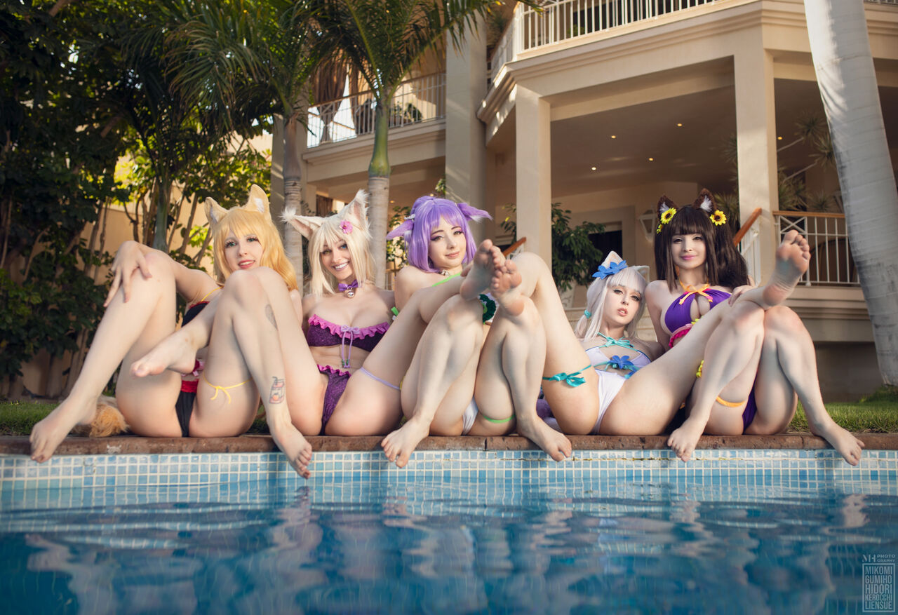 Hidori Rose, Mikomi Hokina, Gumiho, Kerocchi, Liensue - Nekopara Collab Hidori Rose, Mikomi Hokina, Gumiho, Kerocchi, Liensue - Nekopara Collab