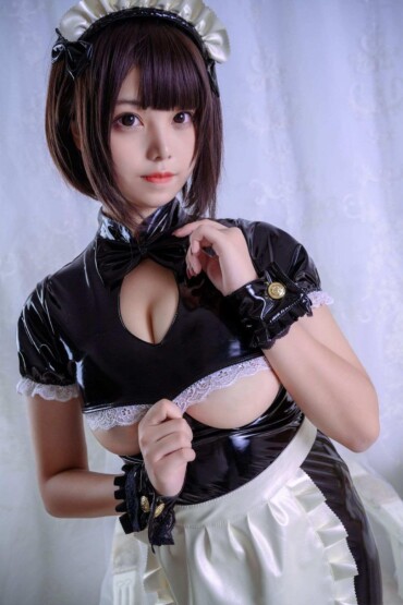 Cosplay honey cat fur - Leather Pants maid 6 Cosplay honey cat fur - Leather Pants maid