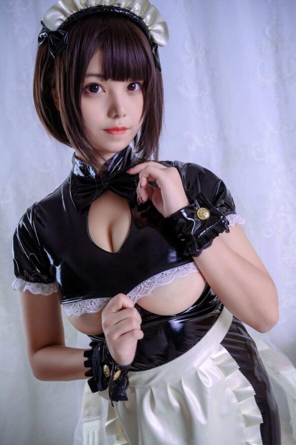 Cosplay honey cat fur - Leather Pants maid 9 Cosplay honey cat fur - Leather Pants maid
