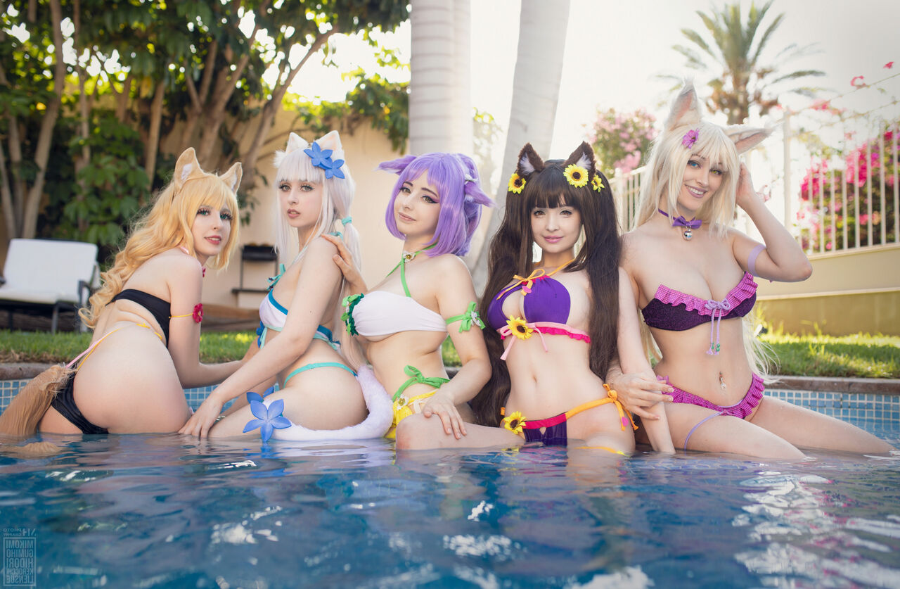 Hidori Rose, Mikomi Hokina, Gumiho, Kerocchi, Liensue - Nekopara Collab Hidori Rose, Mikomi Hokina, Gumiho, Kerocchi, Liensue - Nekopara Collab