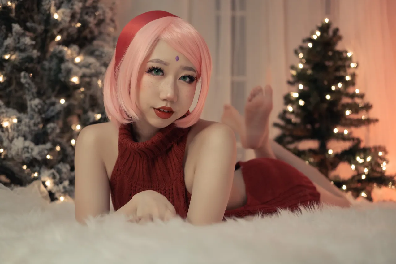 Danisaurz - Sakura Christmas Virgin Killer Sweater Danisaurz - Sakura Christmas Virgin Killer Sweater